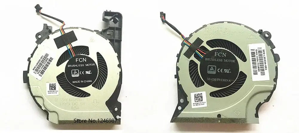 SSEA процессор GPU охлаждающий вентилятор для HP PAVILION 15-CX0058WM 15-CX 15-CX0068TX FKKA DFS501105PR0T FKK9 TPN-C133 вентилятор - Цвет: CPU GPU