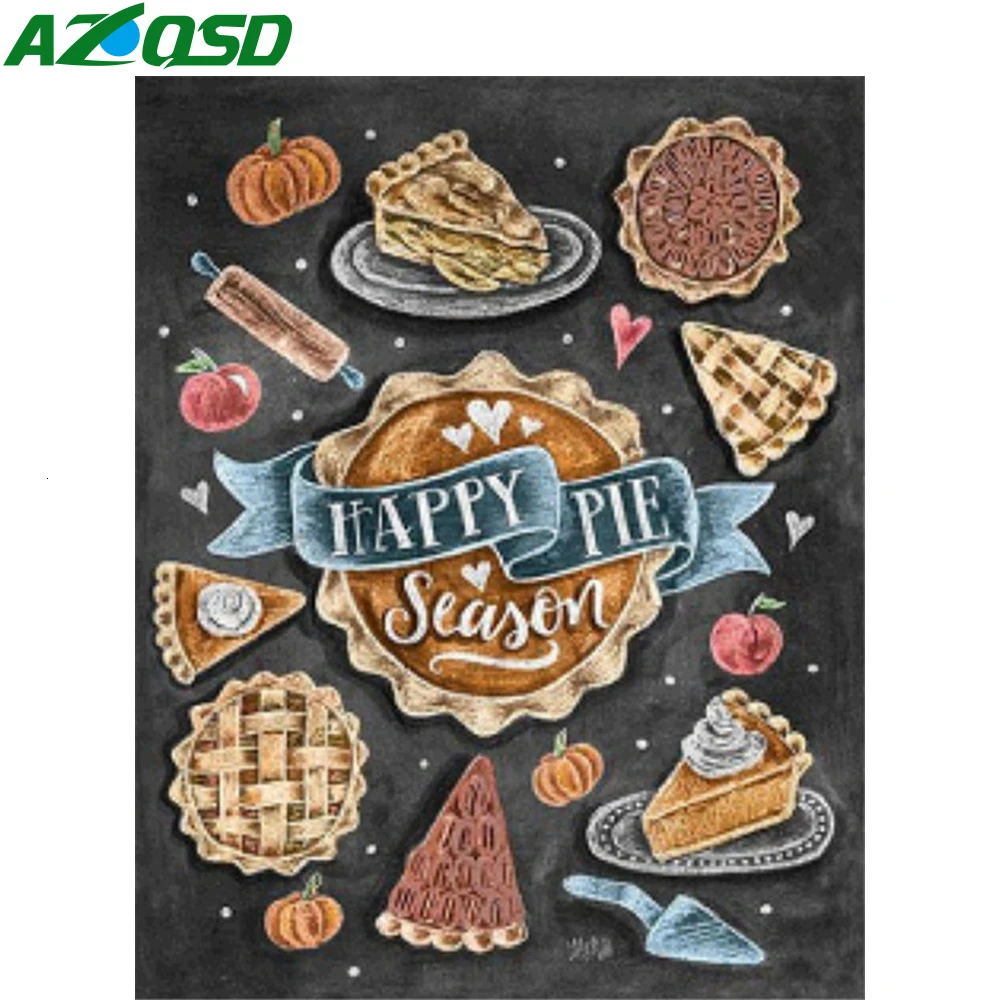 

AZQSD 5D Diamond Painting Blackboard Letter Full Square Drill DIY Kits Picture Rhinestones Diamond Mosaic Thanksgiving Gift