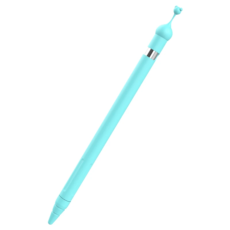 Mint green Силиконовый планшет стилус защитный чехол для Apple Pencil 1 поколение защитный колпачок карандаша для iPad карандаш защитный держатель - Цвета: Mint green