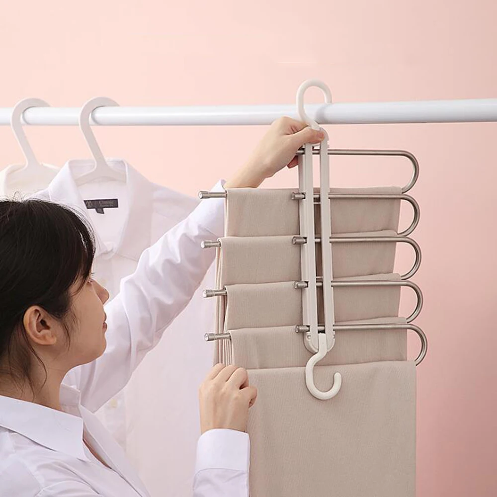 

Multifunction Folding Clothes Hangers Space Saving Hanger Scarf Clothes Baby Clothes Drying Racks Plastic Magic Clothes Hangers