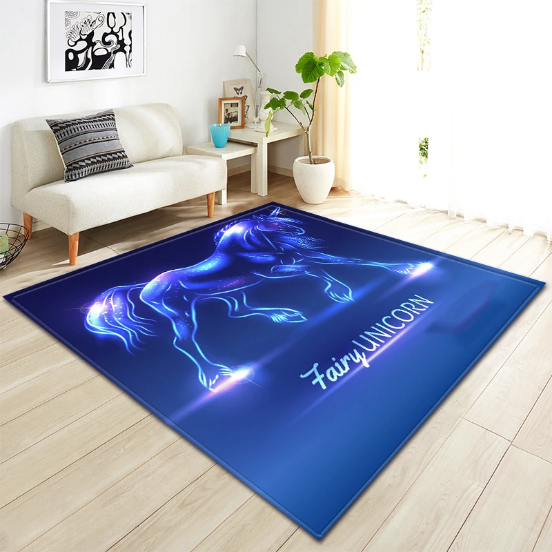 Dreamy style Единорог Печатный коврик фланелевый мягкий коврик Домашний текстиль детская комната напольный коврик спальня гостиная ковры - Цвет: No-5