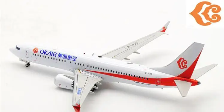 Inflight OKAIR BOEING 737 MAX 8 B-1485 1/200 литой самолет модель самолета