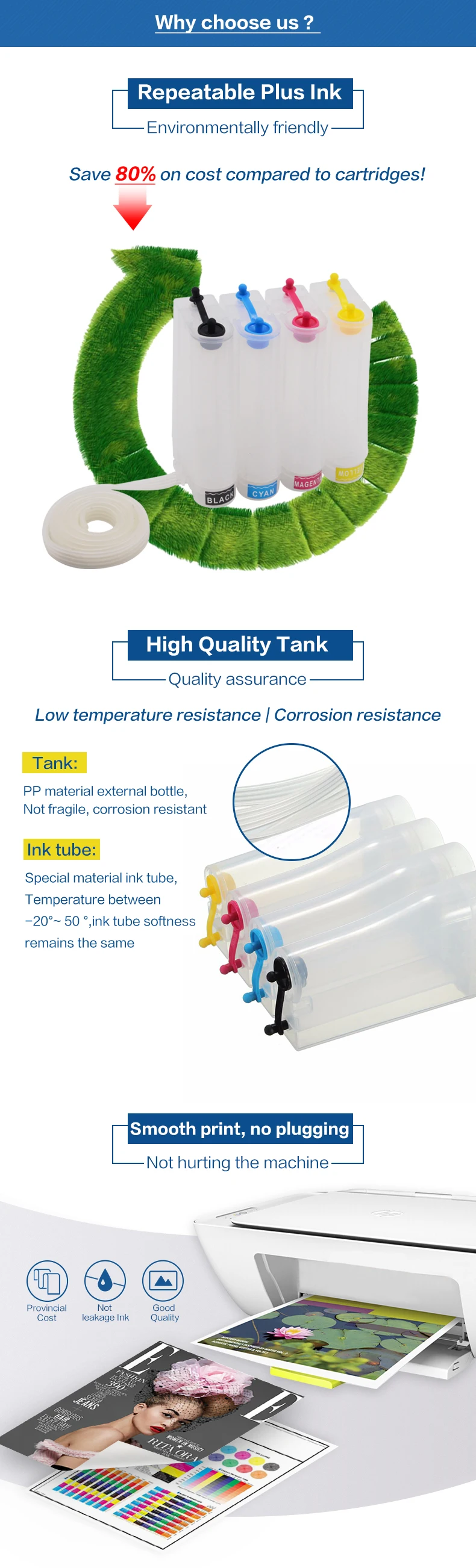 de tinta para peça de reposição para tanque de tinta hp faça você sistema de fornecimento cores