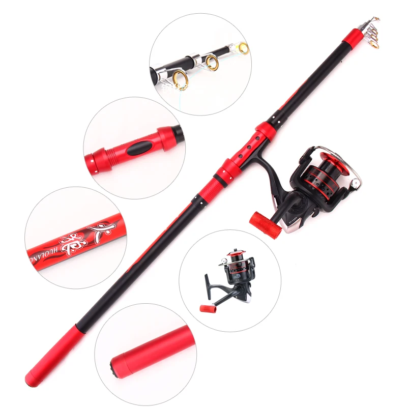 lure fishing rod and reel combo
