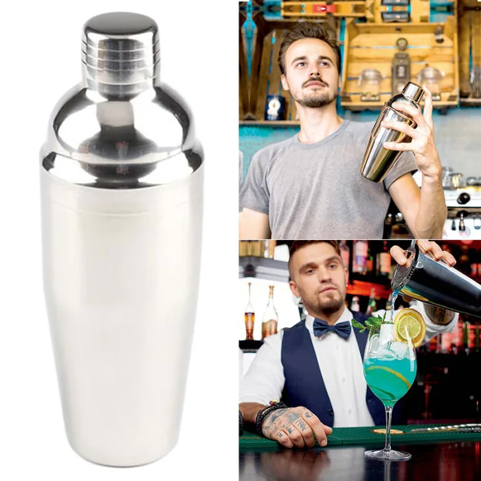 6 Pcs/Set Stainless Steel Liquor Cocktail Shaker Bar Wine Mixer Set Bartender Cocktail Hand Shaker Tool Kit Bar Tool 66CY