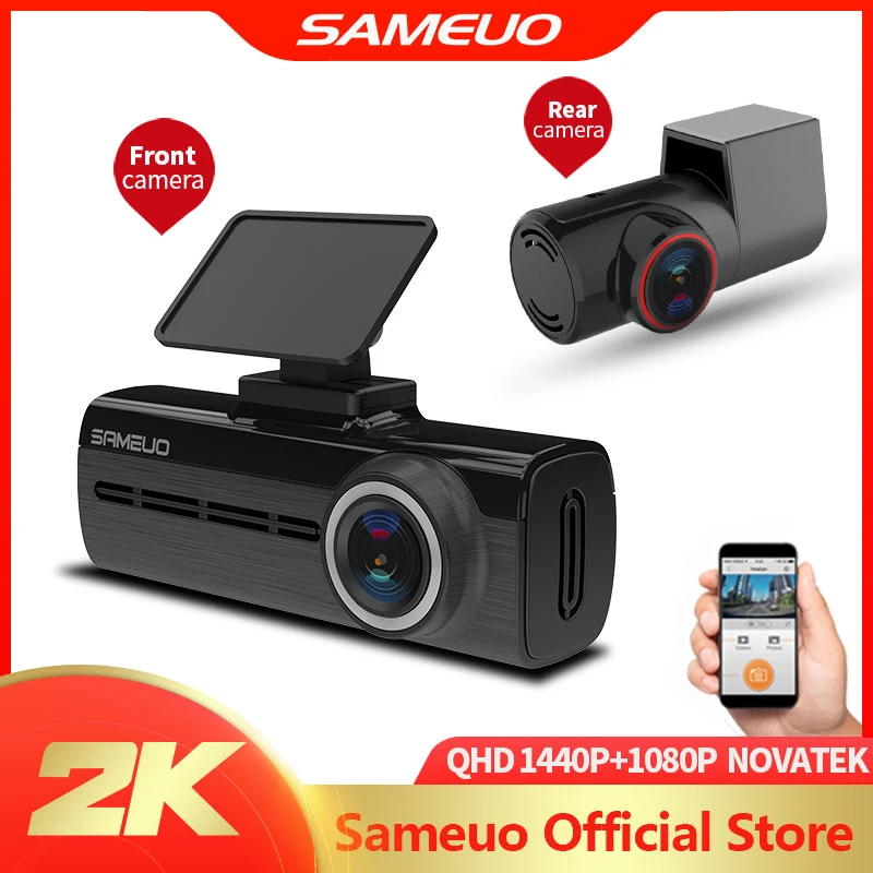 Sameuo U750 Car Dvr App English Voice Control 1080p Hd Night Vision Car Camera Recorder Wifi Dash Cam Front And Rear Dvr Dash Camera Aliexpress