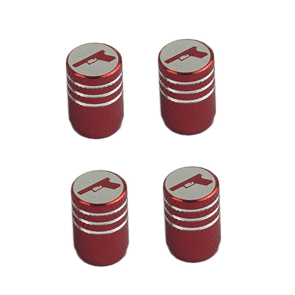 

4PCS Tyre Valve Dust Aluminum Tyre Valve Cover Caps for Car, Motorbike, Trucks, Bike and Bicycle