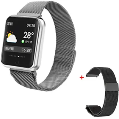 P68-Match 27 P68 Bluetooth Смарт-часы с поддержкой кровяного кислорода и давления пульса IP68 Водонепроницаемые спортивные Смарт-часы для Xiaomi Apple W55 IWO11 - Цвет: P68-Match 27