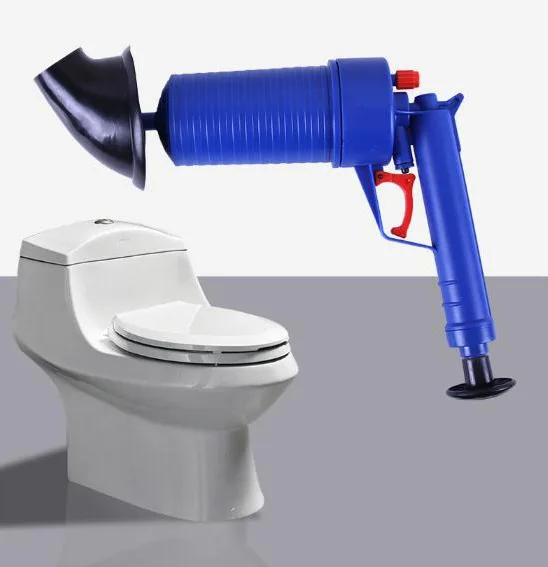 New Upgrade Home High Pressure Air Drain Blaster Pump Plunger Sink Pipe Clog Remover Toilets Bathroom Kitchen Cleaner Kit
