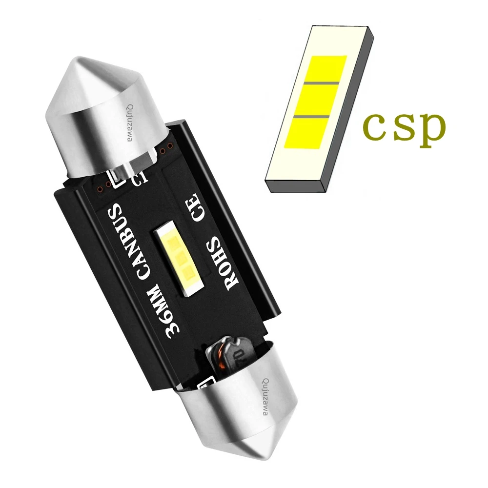 Гирлянда 31 мм 36 мм 39 мм 41 мм CSP светодиодный светильник C5W C10W супер яркий автомобильный купольный светильник Canbus без ошибок авто интерьерные лампы для чтения белого цвета