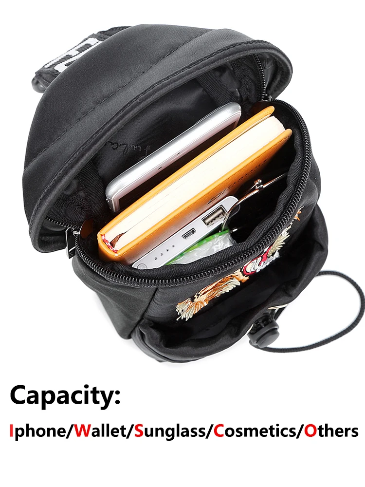 Chest bag women's 2020 New allmatch tiger head embroidery women's