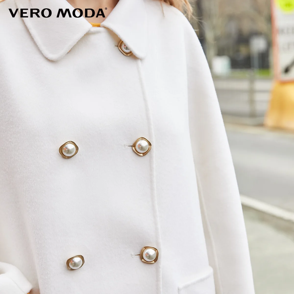 Vero Moda новое пальто из овечьей шерсти с подкладкой из двух частей | 319427506