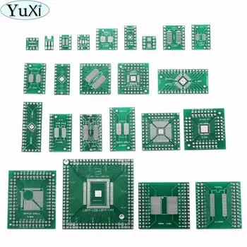 YuXi Adapter PCB Circuit Board Kit SMD QFP LQFP QFN Turn To DIP SOP SSOP TSOP SOT23 8 10 14 16 20 24 28 SMT To DIP 10pcs lot ob3350cp sop 8 ob3350 3350cp sop smd