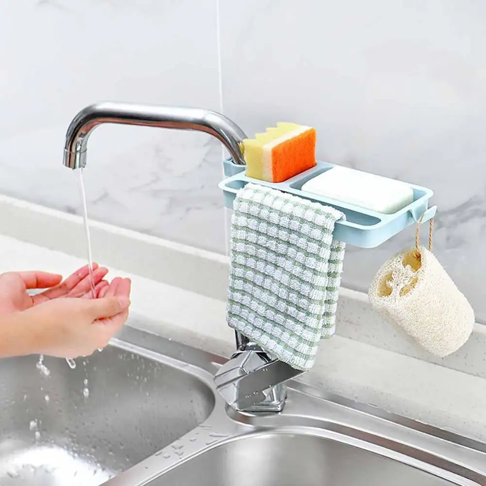 Kitchen Acessories Sink Sponge Holder Sink Around Faucet Kitchen