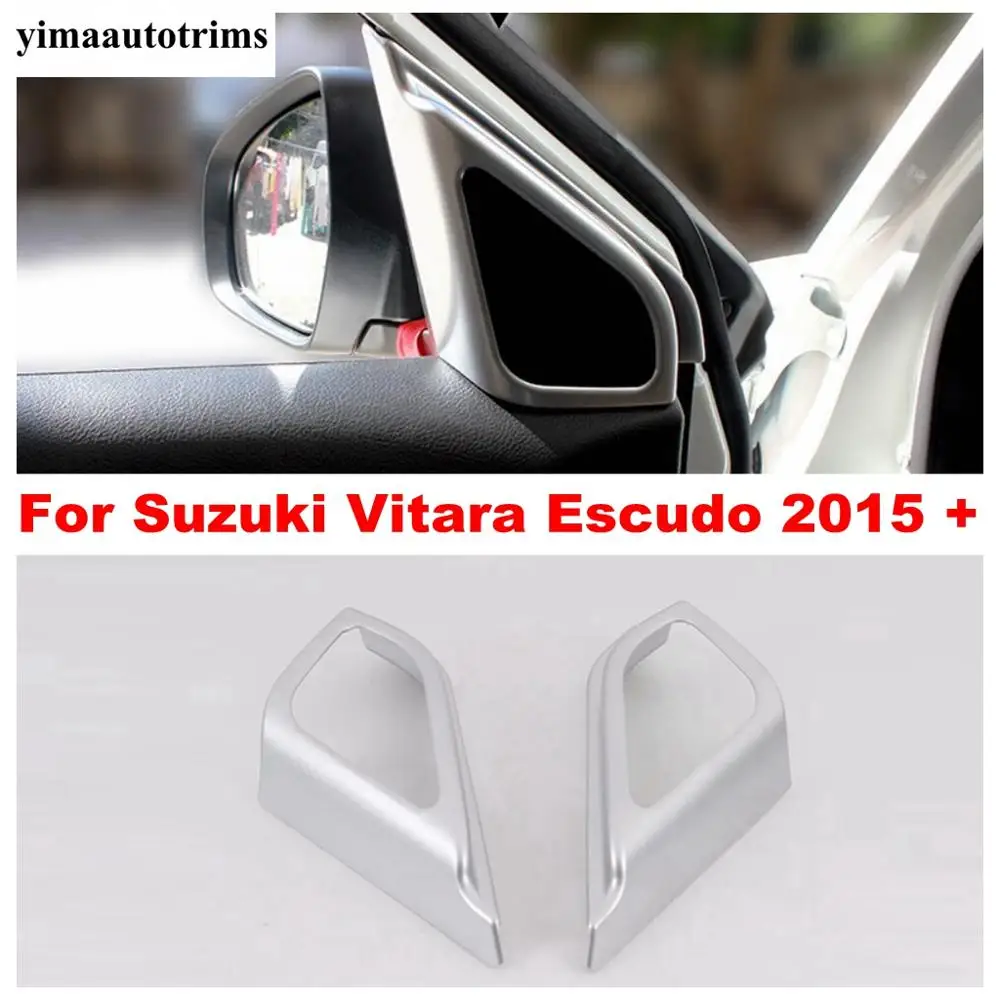 

Front Triangle Pillar A Stereo Speaker Audio Loudspeaker Sound Frame Cover Trim For Suzuki Vitara Escudo 2015 - 2020 Matte ABS