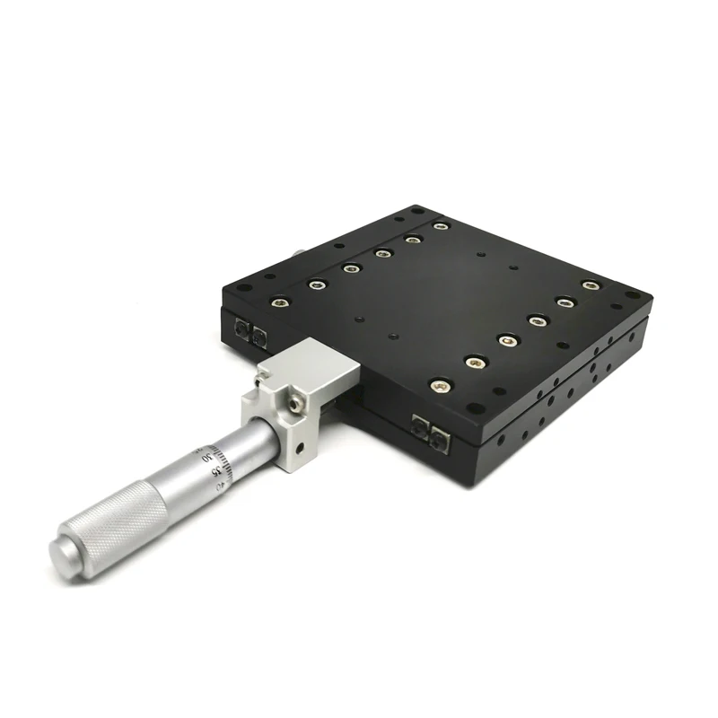 X Axis 125x125 мм прецизионные ручные Линейные Этапы с ЧПУ направляющие Раздвижные Столы PLX125-L/C/R линейные рельсы