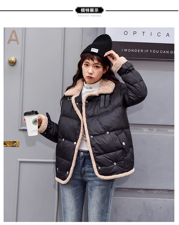 New Style down Jacket Cotton-padded Clothes Retro Hong Kong Style Versatile Cotton-padded Jacket