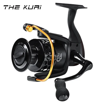 

THEKUAI Fishing Spinning Reel Full Metal Reel 13+1 BB Bearing Max Power Brake Drag 8-13KG Cast Drum Wheel Fishing Tool Carp Fish