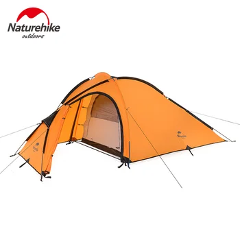 

NatureHike Hiby Family Tent 2-3 Person Waterproof Hiking Camping Tents 1 Room One Hall 4 Season 20D Nylon Silicone Tent