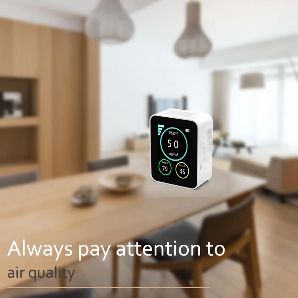 Детектор качества воздуха с цветным экраном TFT детекторы частиц PM2.5 PM1.0 PM10 для