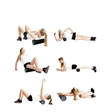 Черные Блоки для йоги, гимнастический Поролоновый столбик, ролик для фитнеса, ролик для тренировки мышц, баланс, массаж, оборудование для йоги, ролик