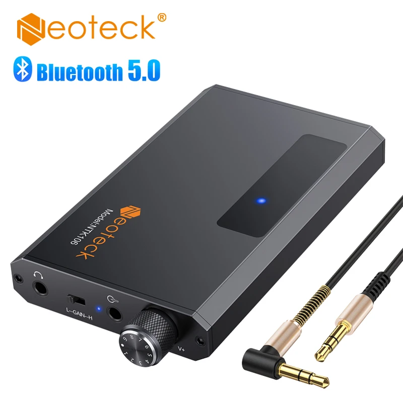 Neoteck 16-150Ω HiFi Headphone Amplifier Bluetooth Earphone Amplifier Portable 3.5mm AUX For Phone AMP With 3.5mm Jack Cable