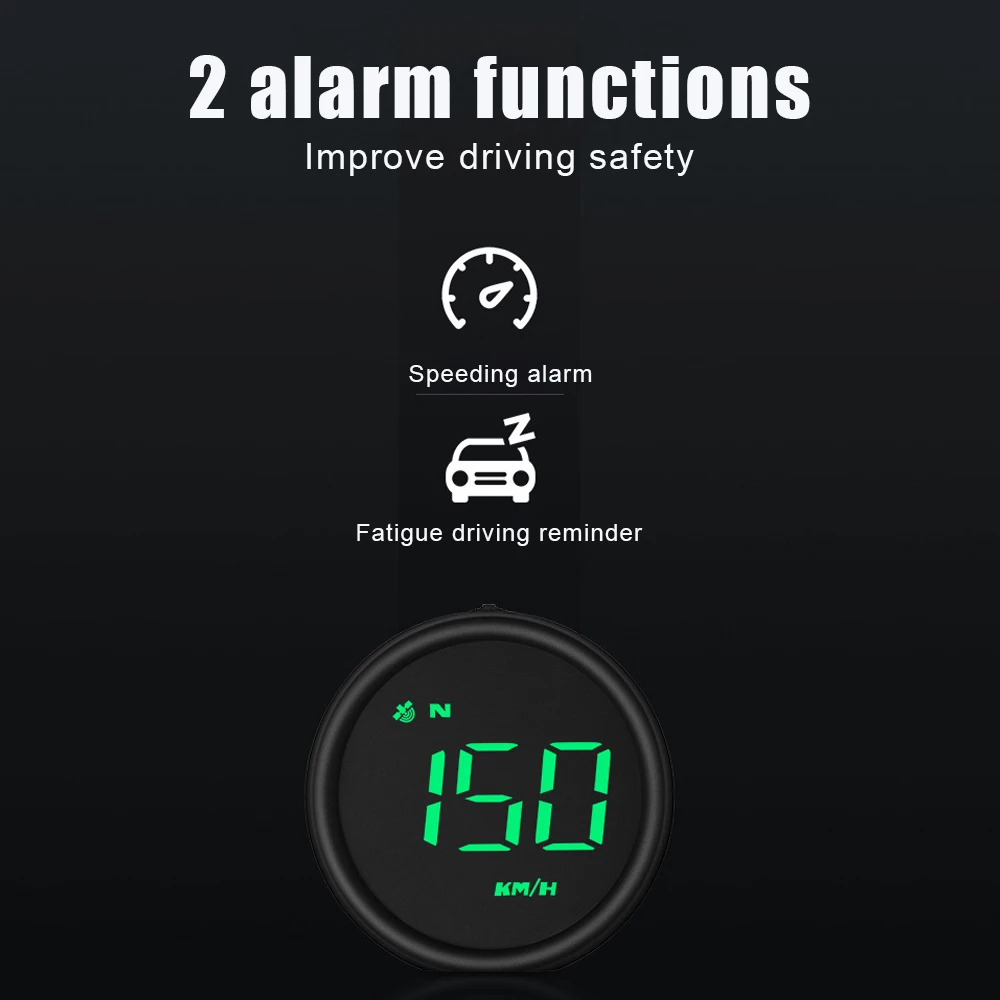 MPH Outdoor off-road Guide Smart Gadgets GPS Car Head Up Display HUD Digital Gauges Overspeed Alarm Speedometer