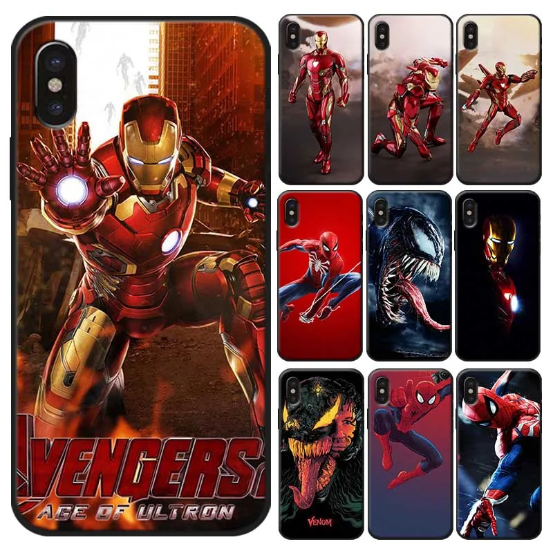 Marvel Hero for iPhone 11 11pro pro max X XS MAX XR 7 8 6 6S plus 5S SE Soft silicone Cover Phone Case |