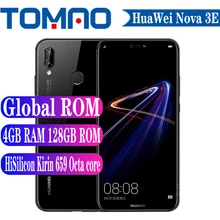 Global Rom Huawei P20 Lite Nova 3E cellulare HiSilicon Kirin 659 Octa Core 5.84 pollici 24MP fotocamera frontale 4GB RAM 64GB 128GB ROM