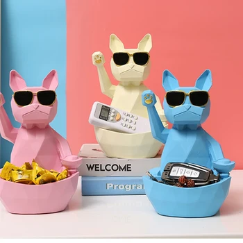 

Creative Fortune Cat Statue Remote Control Multifunction Storage Box Resin Lucky Cat Animal Sculpture Home Decoration