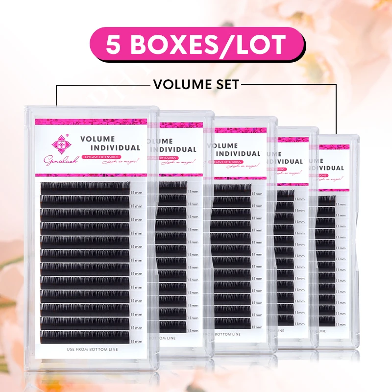 5 Cases All Size 0.07-0.20 Thickness Eyelash Extension JBCD Curl Individual Mink Artificial Fake False Eyelashes Free shipping