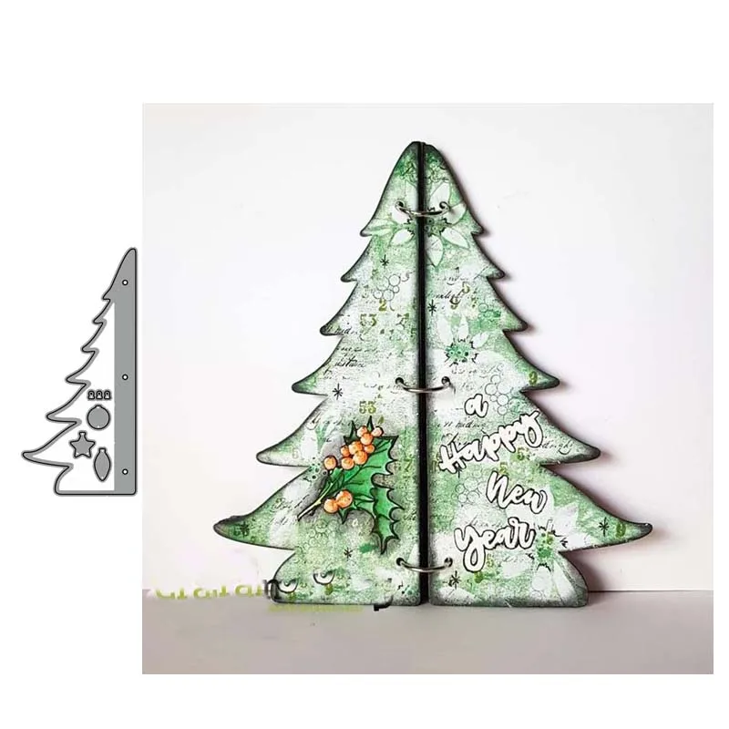 

JC Christmas Tree Metal Cutting Dies for Scrapbooking Mold New Stencil Handmade Tools DIY Card Make Mould Model Craft Decoration