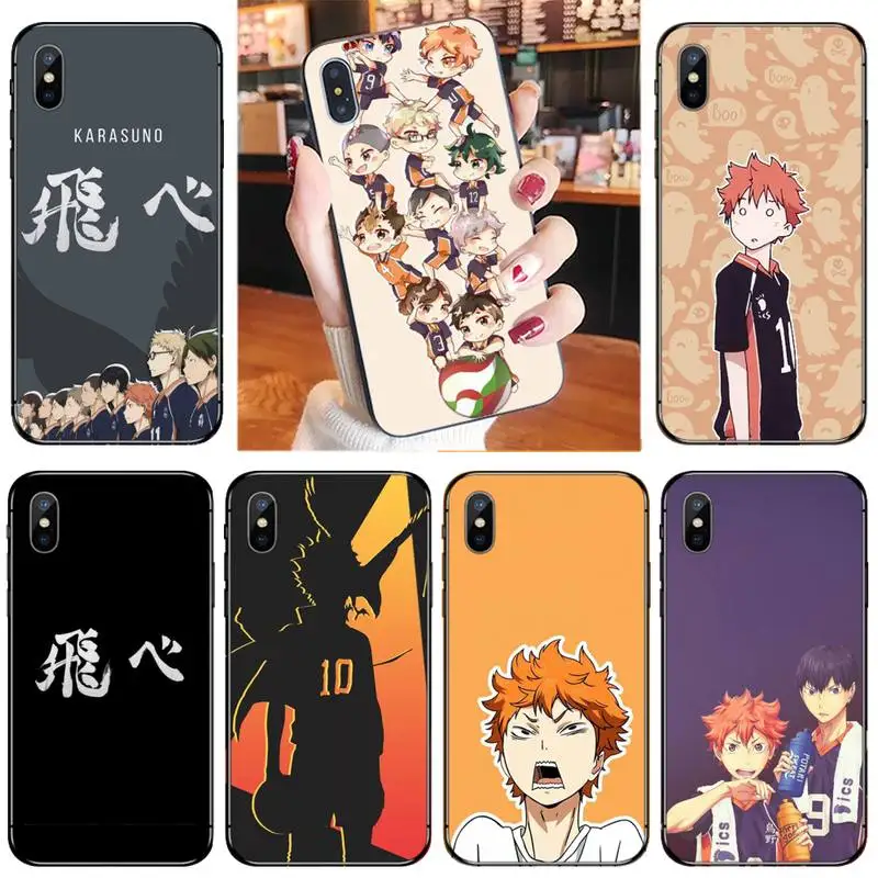 Чехол Haikyuu для телефона с изображением Волейбольного аниме iPhone 11 12 pro XS MAX 8 7 6 6S Plus X