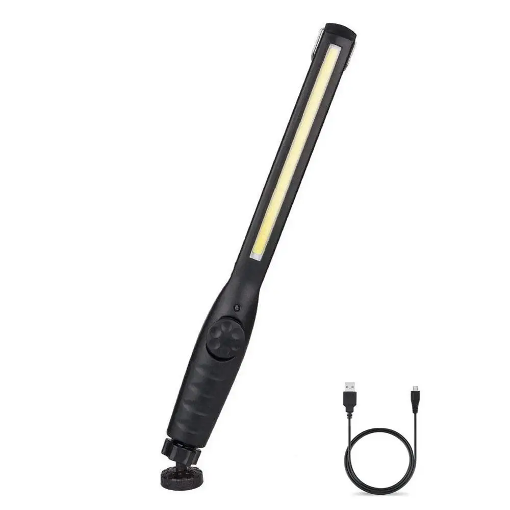 

Meijuner LED Flashlight COB High Power Rechargeable Work Light Slim USB Inspection Light LED Work Lamp Rotary Switch B012