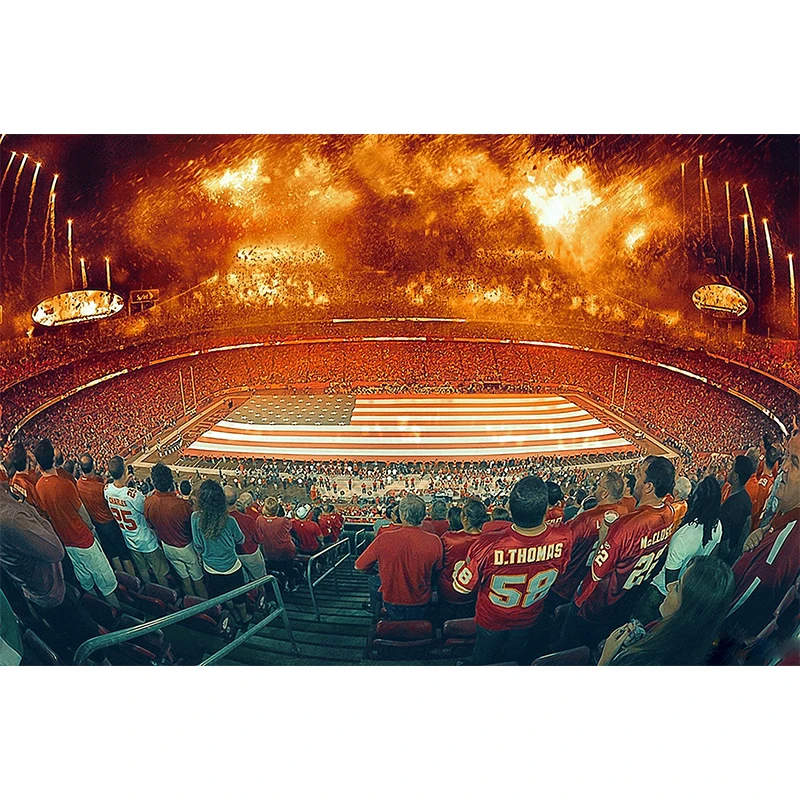 5D DIY Full Square Diamond Painting kansas city chiefs stadium