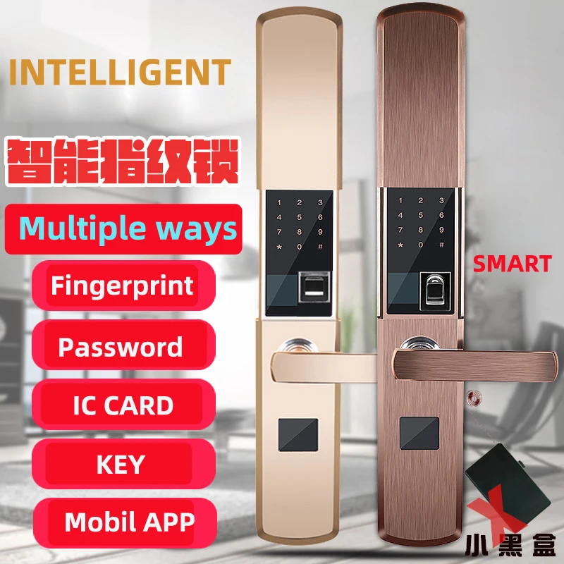 

Fingerprint Lock, Security Intelligent Smart Lock with WiFi APP Password RFID Unlock Door Lock Electronic Hotelr Keypad