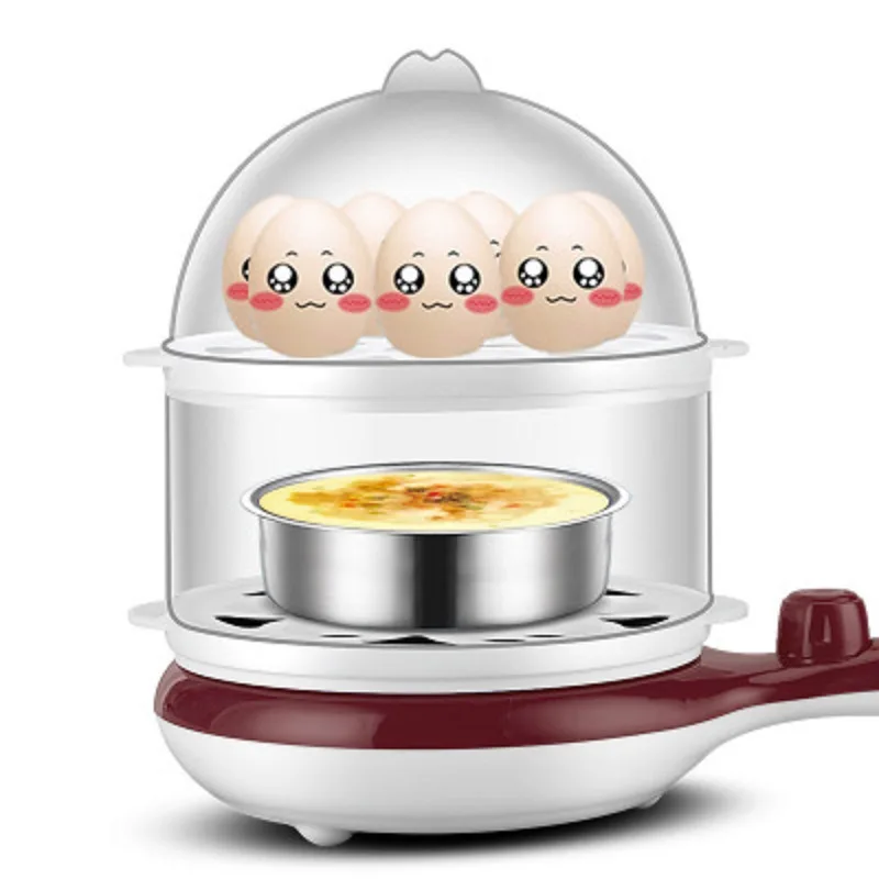 Производители многофункциональная двухслойная яйцеварка, мини маленькое яйцо, котел, автоматическая сковорода с питанием, тройной, для завтрака Ma