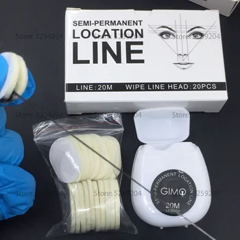 

Professional Microblading Pre Inked Mapping String Brow Ink Eyebrow Perfect Make Up Line Maker tattoo Eyebrow bow arrow line