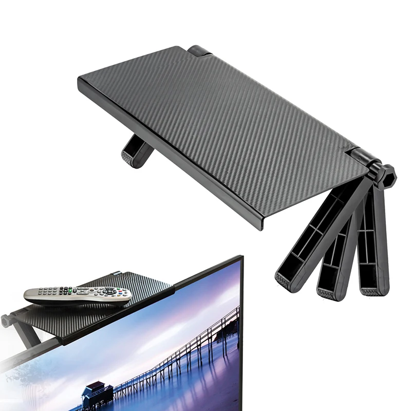 Black 32*16cm Adjustable Multifunction Screen Top Shelf Shelving TV Display Office Storage Computer Desk Folder | Дом и сад