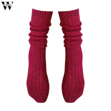 Womail, женские носки с двойной иглой и толстым ворсом, женские носки из чистого хлопка, толстые теплые носки