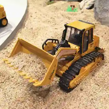 

1/12 Simulation Oversized Bulldozer Remote Control Engineering Car Vehicle Model With Cool Light Effect Children Truck Toy Gift