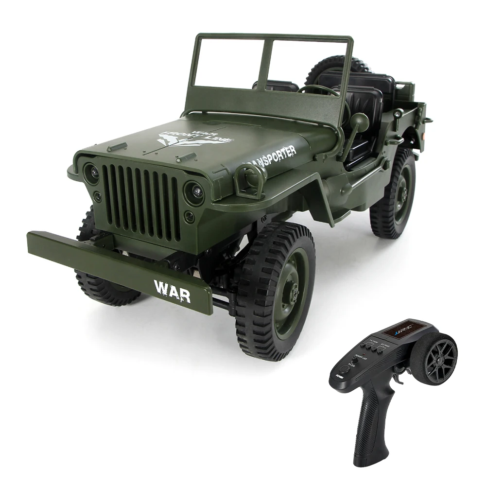 Q65 1/10 2,4G 4WD RC внедорожный военный грузовик транспортер 6 RTR детский подарок детская игрушка - Цвет: Зеленый