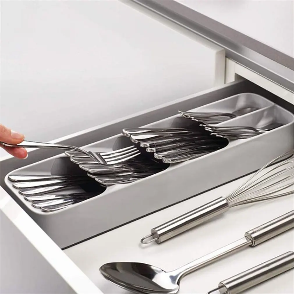 Messer && Spoon Organizer Rack Drawer Storage Kitchen Tray for Knives Block 