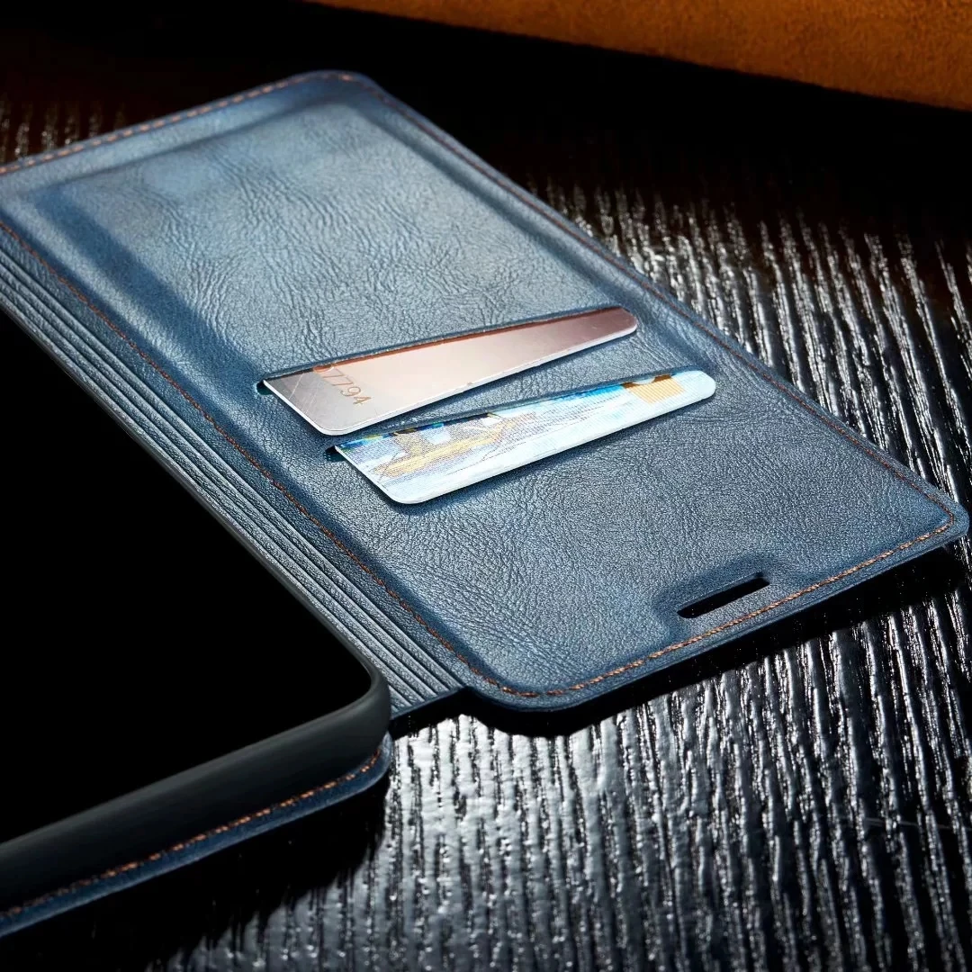 Ультра тонкий роскошный кожаный чехол-книжка для Iphone Xr Xs 11 Pro Max X 8 7 6 6s Plus, чехол с магнитной застежкой и бумажником для карт, чехол-книжка