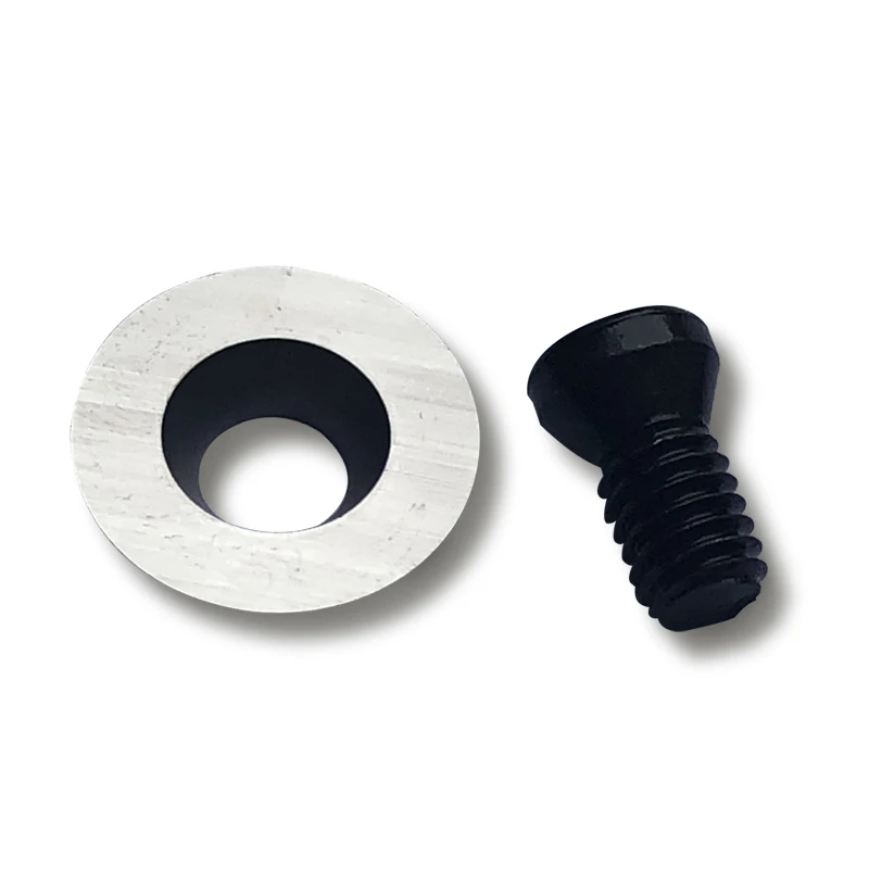 

12mm Tungsten Steel Round Carbide Insert Blades CNC Lathe Woodworking Turning Tool with Screw for Processing Wood