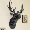 Dozzlor 3D Wooden Animal Deer Head Art Model Home Office Wall Hanging Decoration Storage Holders Racks Gift Craft  Home Decor ► Photo 2/6