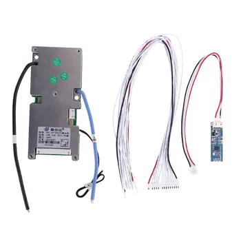 

Lithium Battery Protective Board With Bluetooth 14S BMS PCB Mobile Static Current Intelligent 48V Components Smart Protection