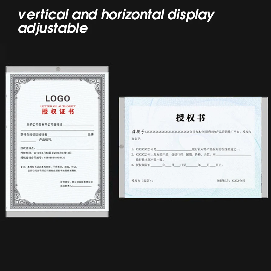 A4 Magnetic Wall Mount Poster Frame Acrylic Sign Holder Poster Picture Photo Frame Board For Office Decoration