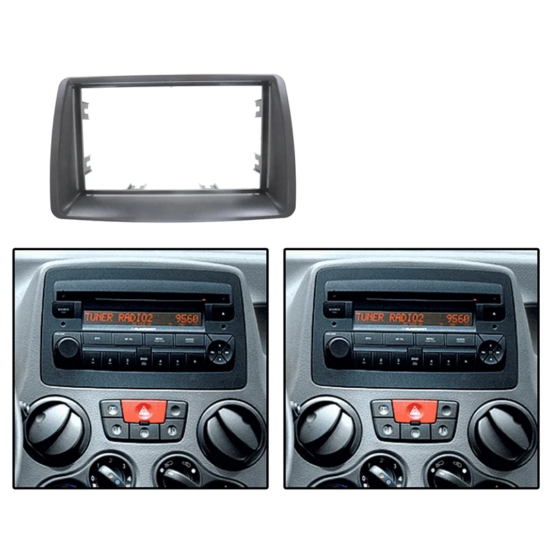 2 Din Fascia Для FIAT Panda 2003 2012 радиоприемник крепление для приборной панели