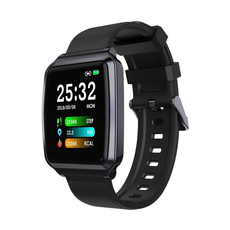 Самые длинные спортивные Смарт-часы KY116 для мужчин IP67 водонепроницаемые калории сердечного ритма кровяное давление фитнес-трекер часы для iOS Android - Цвет: GUN